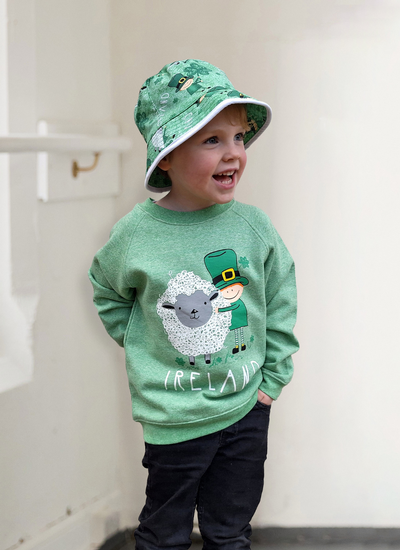 Kids Sheep Leprechaun Sweatshirt 